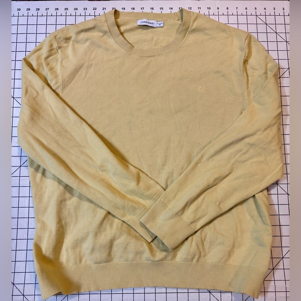 Calvin Klein Men’s‎ Size XXL Yellow Sweatshirt